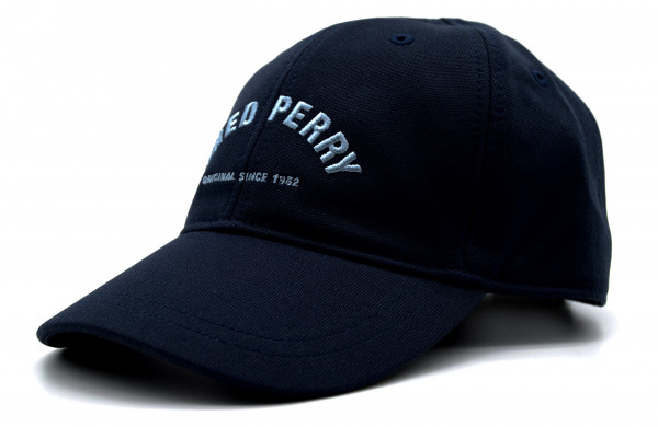 FRED PERRY - Baseball Cap Arch Branded Tricot Blaugrau