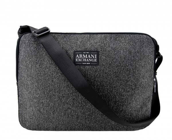 A|X ARMANI EXCHANGE - Umhängetasche mit Laptopfach Grau Schwarz