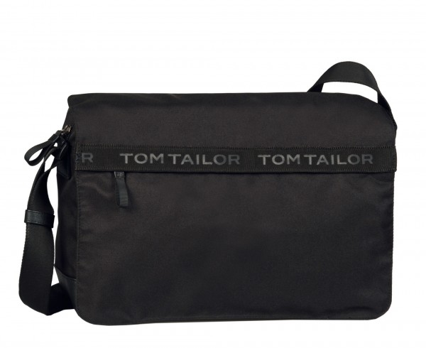 TOM TAILOR - Matteo 27302 Schultertasche mit Laptopfach Schwarz